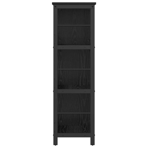 Bücherregal Schwarz Eichenoptik