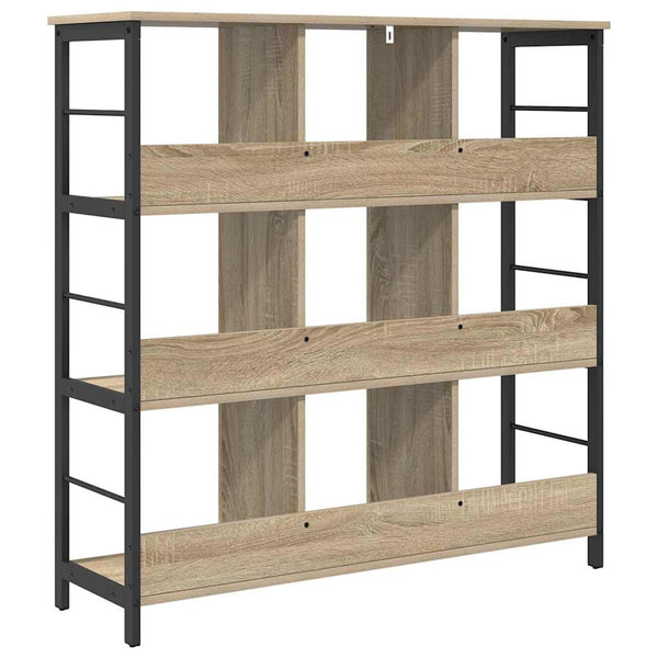 vidaXL Bibliothèque chêne sonoma 102 x 32 x 104,5 cm bois d'ingénierie