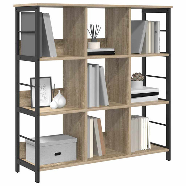 vidaXL Bibliothèque chêne sonoma 102 x 32 x 104,5 cm bois d'ingénierie