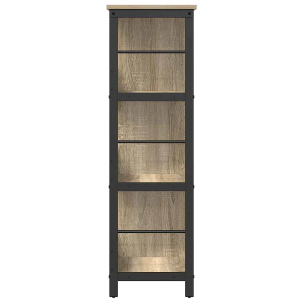 vidaXL Bibliothèque chêne sonoma 102 x 32 x 104,5 cm bois d'ingénierie