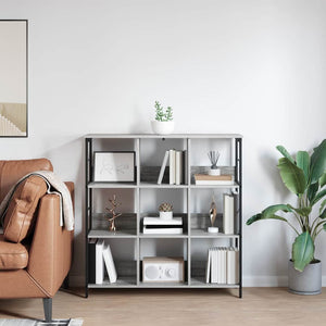 Graues Bücherregal Sonoma, 102 cm