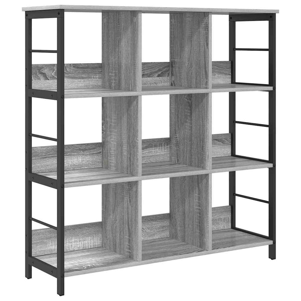 Graues Bücherregal Sonoma, 102 cm