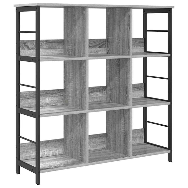 Graues Bücherregal Sonoma, 102 cm