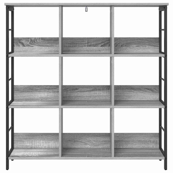 Graues Bücherregal Sonoma, 102 cm