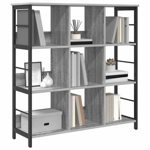 Graues Bücherregal Sonoma, 102 cm