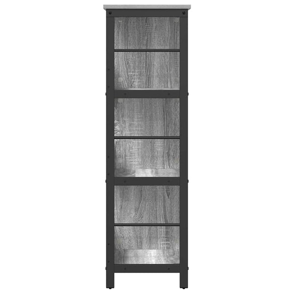 Graues Bücherregal Sonoma, 102 cm