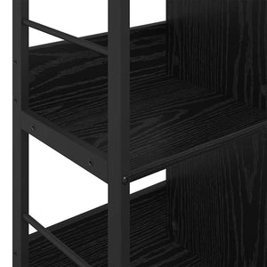 Bücherregal Schwarz Eichenoptik 102cm