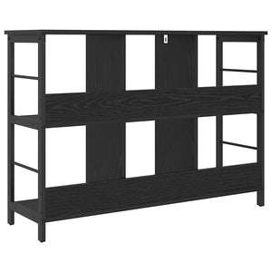 Bücherregal Schwarz Eichenoptik 102cm