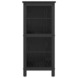 Bücherregal Schwarz Eichenoptik 102cm