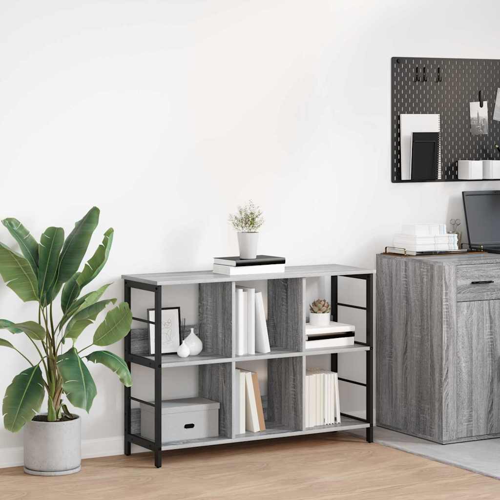 Bücherregal Grau Sonoma 102 cm