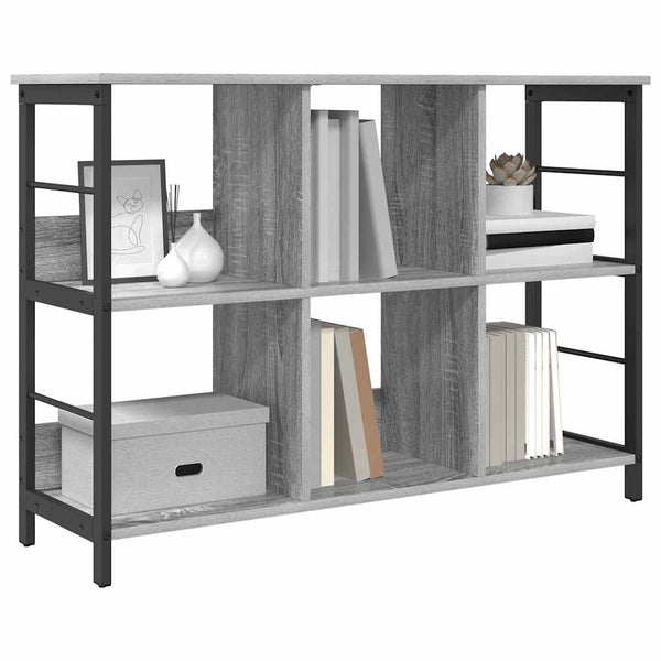 Bücherregal Grau Sonoma 102 cm