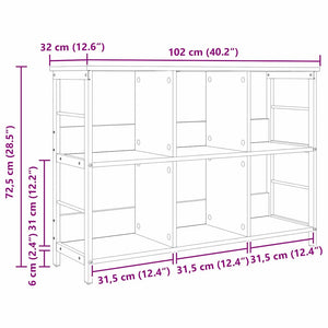 Bücherregal Artisan Eiche 102 cm