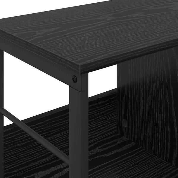 Bücherregal Schwarz Eichen-Optik