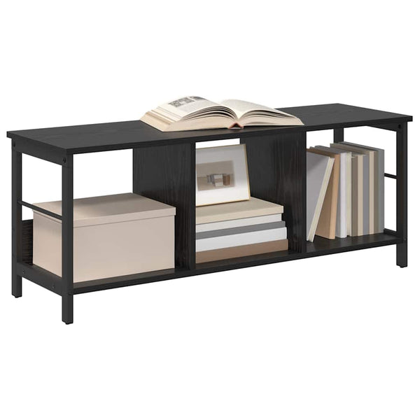Bücherregal Schwarz Eichen-Optik