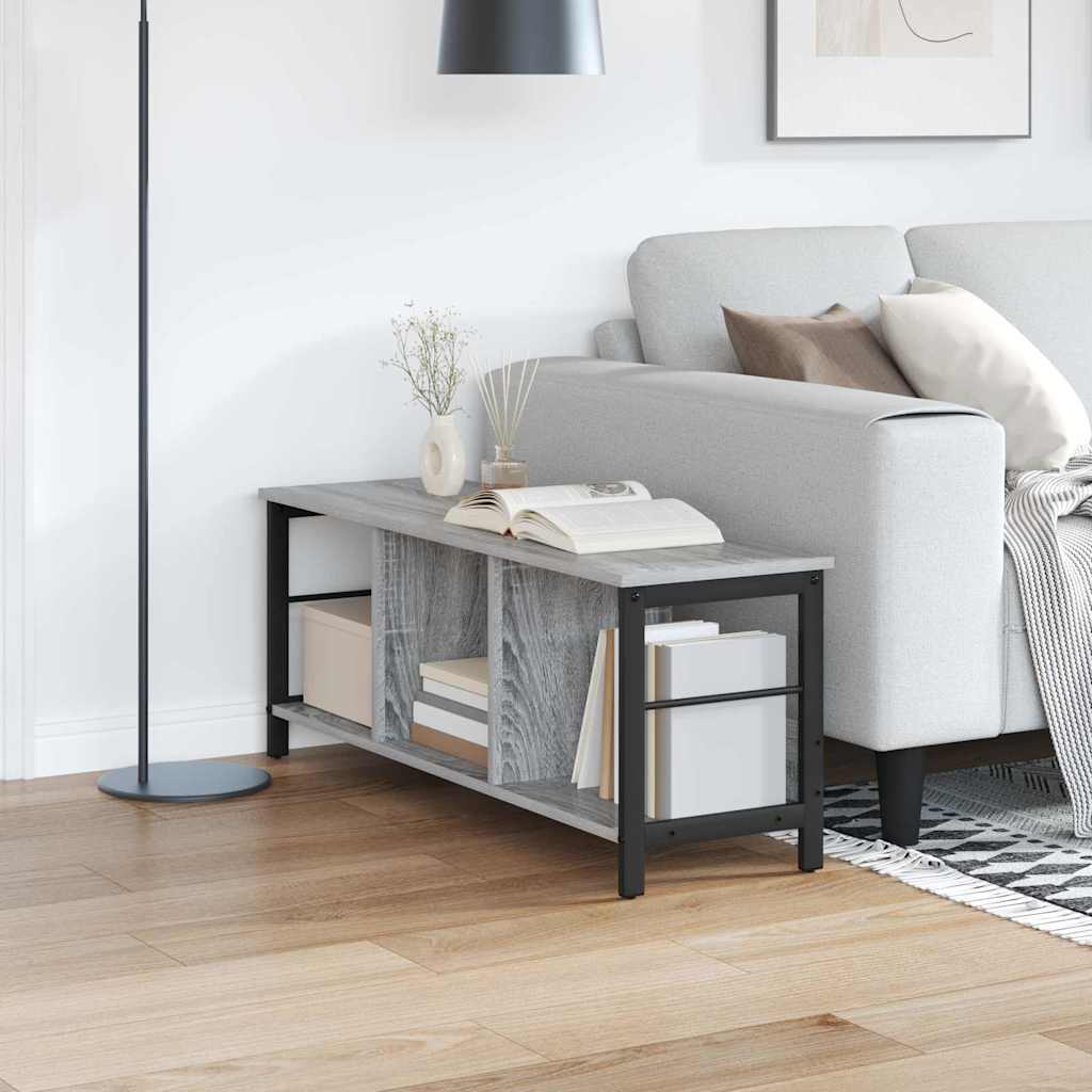 Bücherregal Grau Sonoma 102cm
