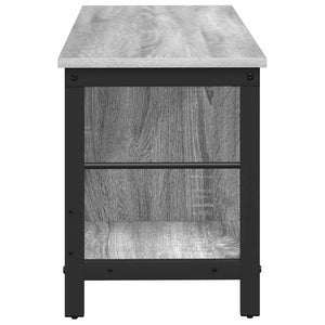 Bücherregal Grau Sonoma 102cm