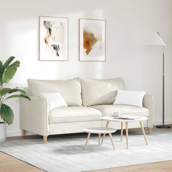Sofakissen 2er-Set Weiß 50x30 cm