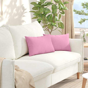 Sofakissen 2er Set Rosa 50x30 cm