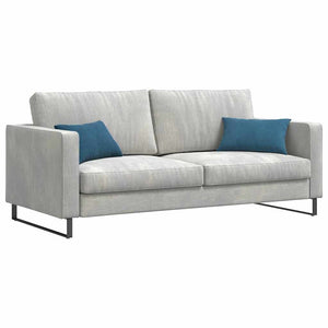 Sofakissen 2er Set Blau Cord 50x30cm
