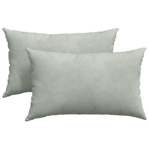 vidaXL Coussins de canapé 2 pcs Gris clair 50 x 30 cm Tissu côtelé