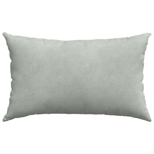 vidaXL Coussins de canapé 2 pcs Gris clair 50 x 30 cm Tissu côtelé