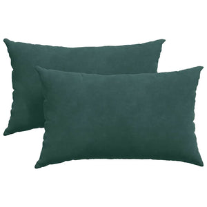 Sofakissen 2er Set Dunkelgrün Cord 50x30 cm