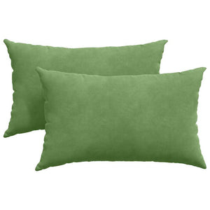 vidaXL Coussins de canapé 2 pcs Vert clair 50 x 30 cm Tissu côtelé