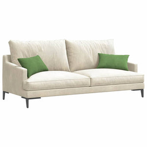 vidaXL Coussins de canapé 2 pcs Vert clair 50 x 30 cm Tissu côtelé
