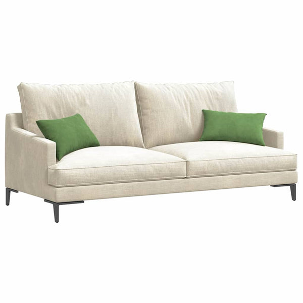 vidaXL Coussins de canapé 2 pcs Vert clair 50 x 30 cm Tissu côtelé