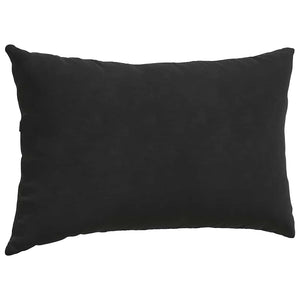 Sofakissen 2er Set Schwarz Cord 50x30 cm