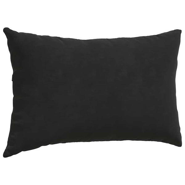 Sofakissen 2er Set Schwarz Cord 50x30 cm