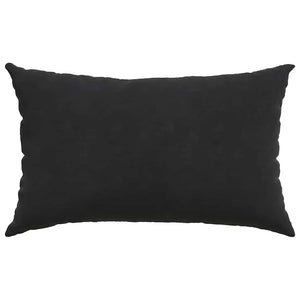 Sofakissen 2er Set Schwarz Cord 50x30 cm