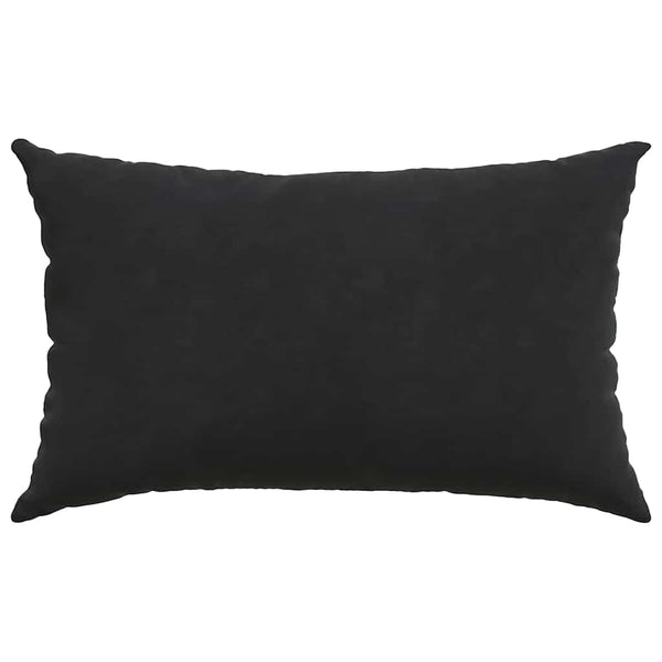 Sofakissen 2er Set Schwarz Cord 50x30 cm