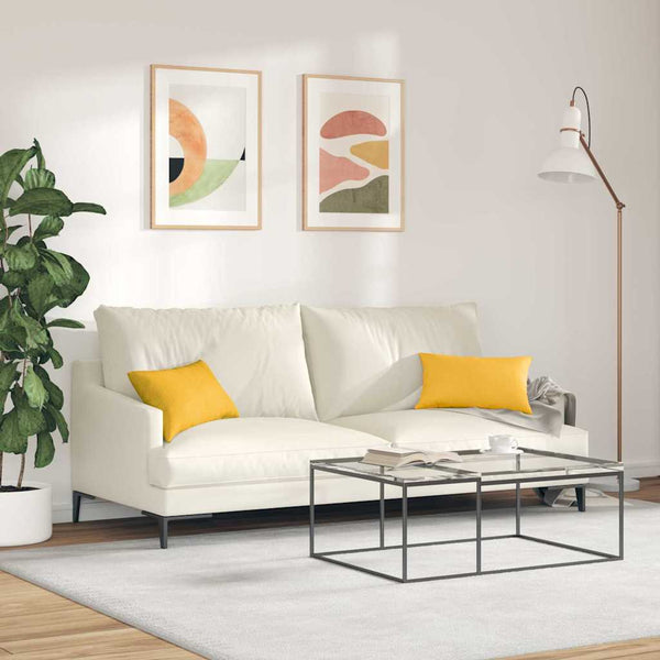 Sofakissen Gelb Cord 50x30cm 2er-Set