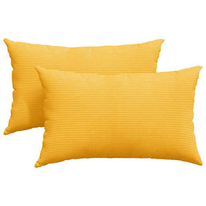 Sofakissen Gelb Cord 50x30cm 2er-Set