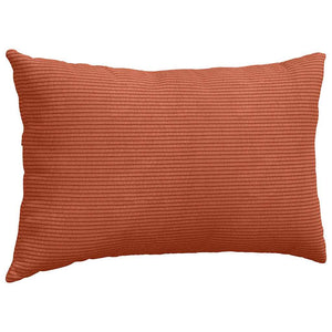 2er Set Sofakissen Cord Rot-Orange 50x30 cm