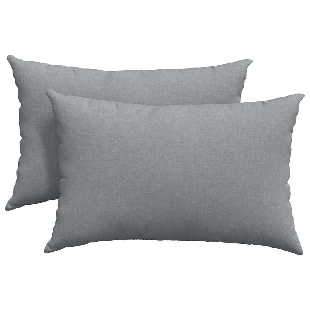 Sofakissen 2er Set Hellgrau 60x40 cm