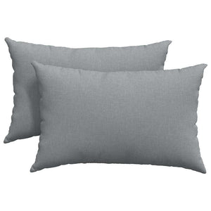 Sofakissen 2er Set Hellgrau 60x40 cm