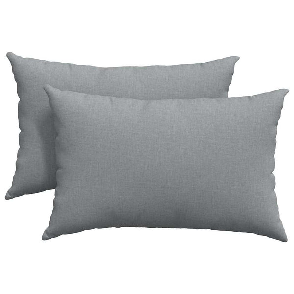 Sofakissen 2er Set Hellgrau 60x40 cm