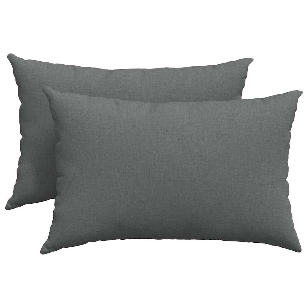 Sofakissen 2er Set Dunkelgrau 60x40 cm