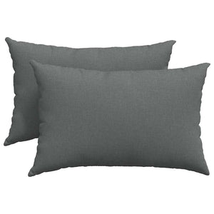 Sofakissen 2er Set Dunkelgrau 60x40 cm
