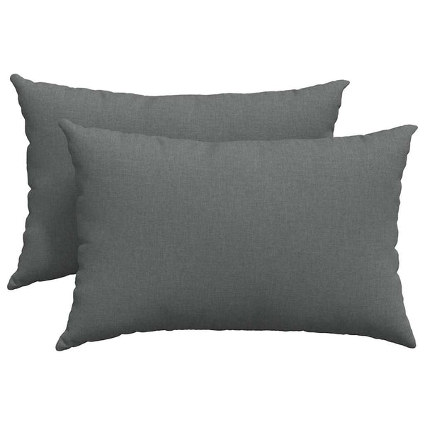 Sofakissen 2er Set Dunkelgrau 60x40 cm