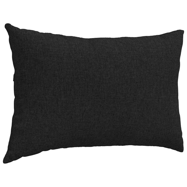vidaXL Sofa Cushions 2 pcs Black 60 x 40 cm Fabric