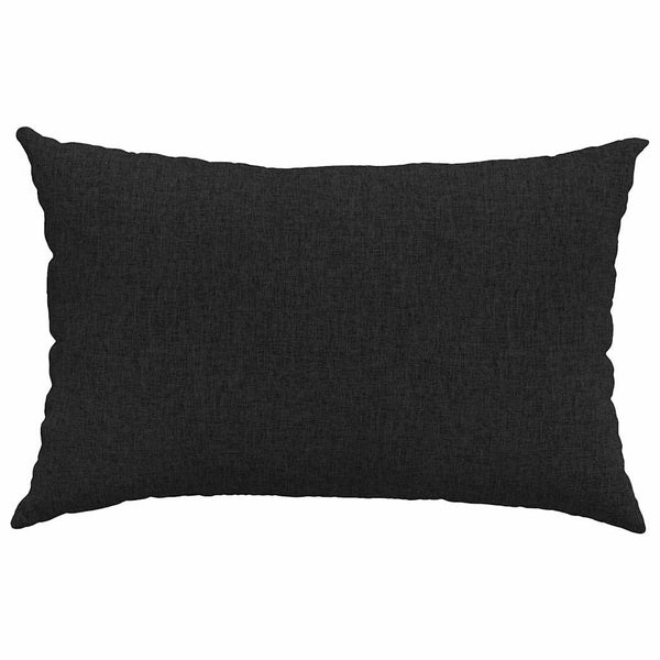 vidaXL Sofa Cushions 2 pcs Black 60 x 40 cm Fabric