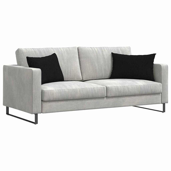 vidaXL Sofa Cushions 2 pcs Black 60 x 40 cm Fabric