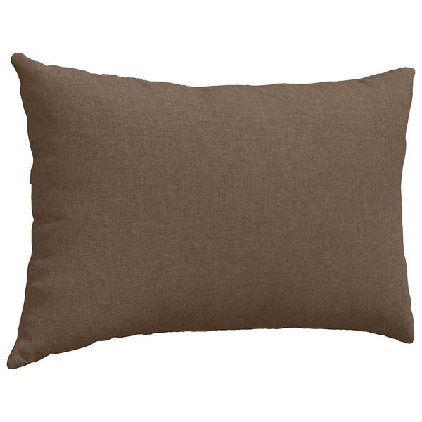 vidaXL Coussins de canapé 2 pcs Marron 60 x 40 cm Tissu