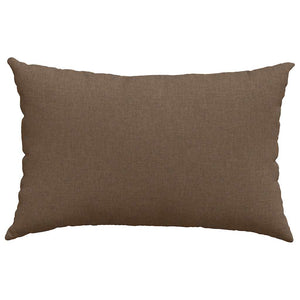 vidaXL Coussins de canapé 2 pcs Marron 60 x 40 cm Tissu
