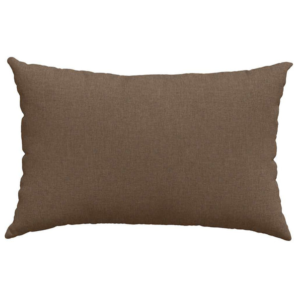 vidaXL Coussins de canapé 2 pcs Marron 60 x 40 cm Tissu
