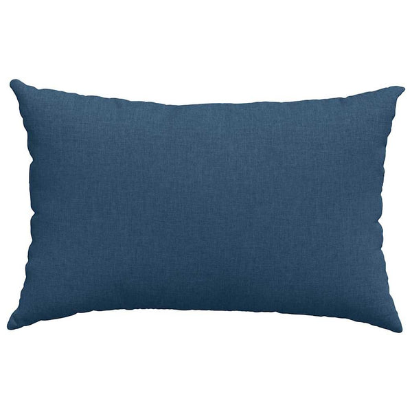 vidaXL Coussins de canapé 2 pcs Bleu 60 x 40 cm Tissu