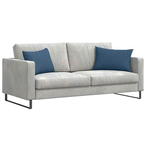 vidaXL Coussins de canapé 2 pcs Bleu 60 x 40 cm Tissu